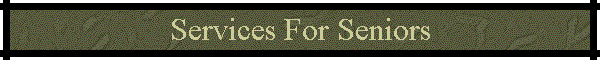 Services For Seniors
