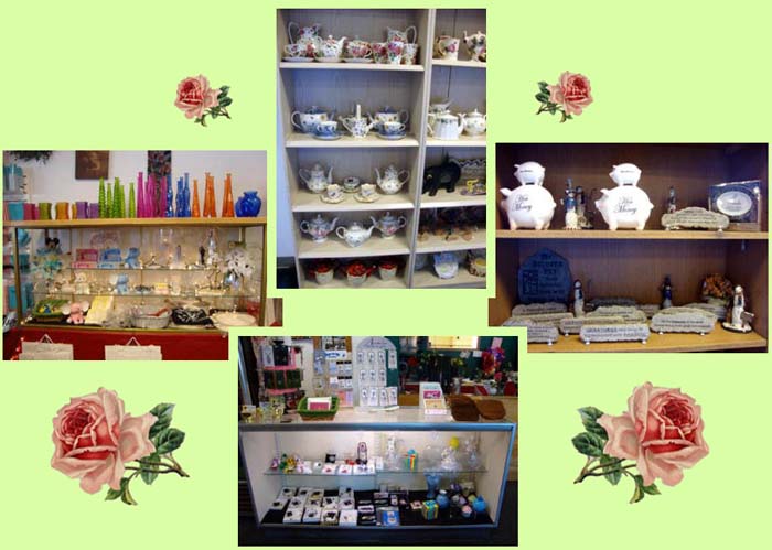 Glassware, Teapots, Jewelry and other gifts