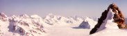 Kahiltna glacier viewed from mt. Crosson