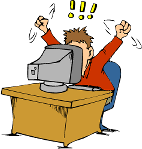 A typical day at the computer